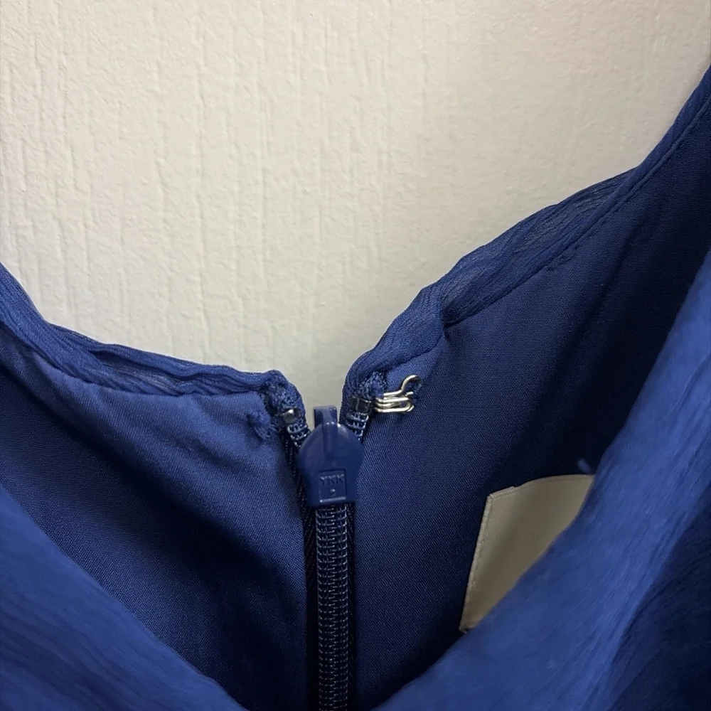 Jcrew‎ Heidi navy mulberry silk gown